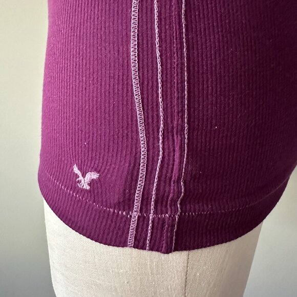 American Eagle Outfitters Purple Boyfriend Tank top Womens Size S Y2K - Picture 6 of 8